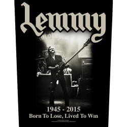 Lemmy "Lived To Win" BACK PATCH